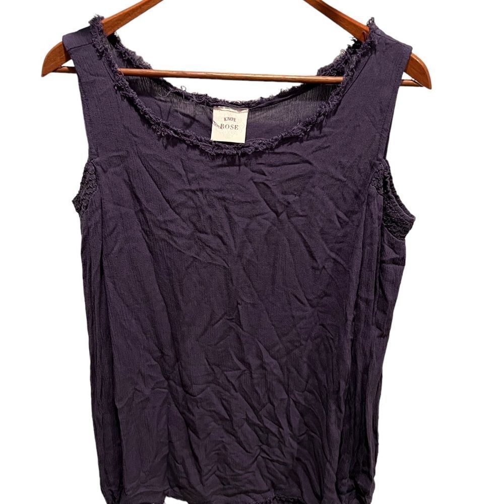 Knox Rose purple/grey off the shoulder top women’s medium‎